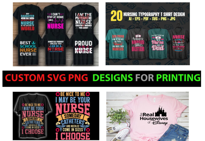 Funny SVG Typography T-shirt Bundle