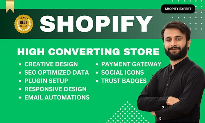 Bestseller - design and develop your premium shopify store