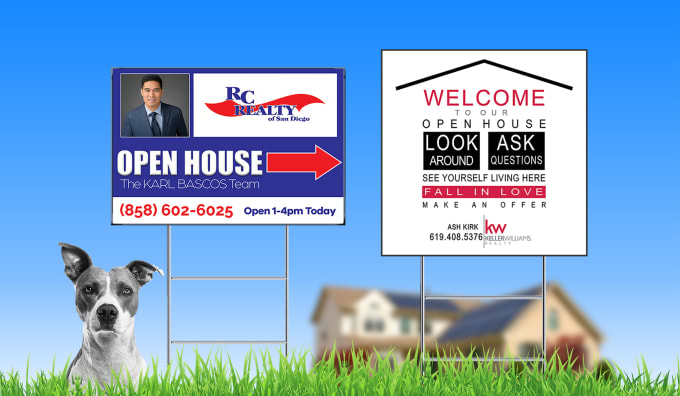 Gig Preview - Do yard sign, roll up  banner design, billboard, sign board, signage