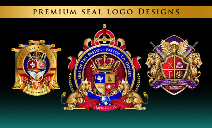 Gig Preview - Create a HD church seal logo design from scratch