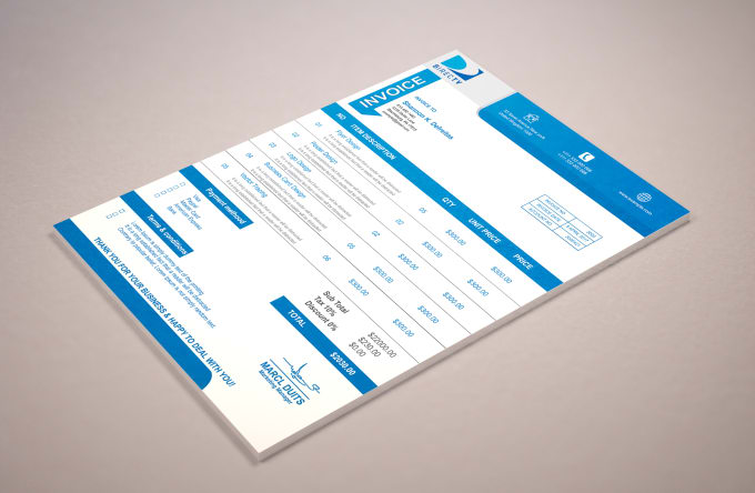 Gig Preview - Design amazing invoice for your business