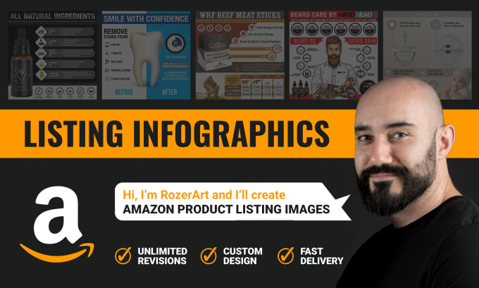 Gig Preview - Make amazon product listing infographic