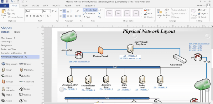 Gig Preview - Do microsoft visio diagrams