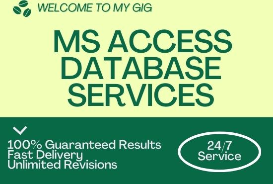 Gig Preview - Do ms access database projects and assignments