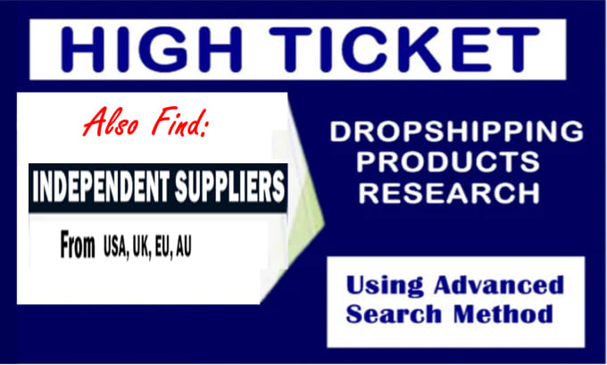 Gig Preview - Find profitable niche and winning product for high ticket dropshipping store