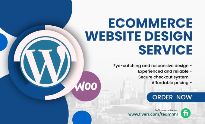 Gig Preview - Build wordpress ecommerce website, woocommerce design