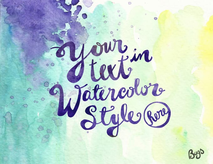 Gig Preview - Create beautiful watercolor lettering