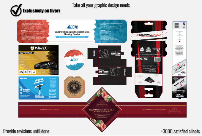 Gig Preview - Design a product label in adobe illustrator