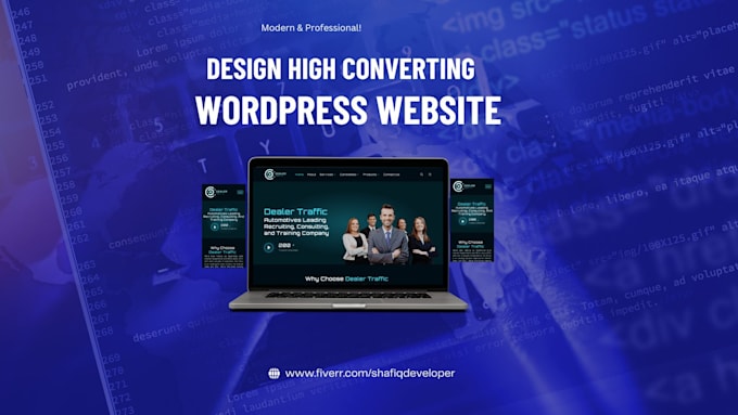 Gig Preview - Design a professional, high converting wordpress website