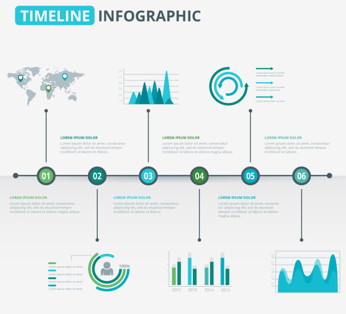 Gig Preview - Design a modern infographic timeline