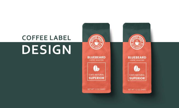 Gig Preview - Do coffee bag design, pouch design, and coffee packaging