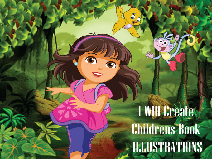 Gig Preview - Draw your high resolution children story book illustration