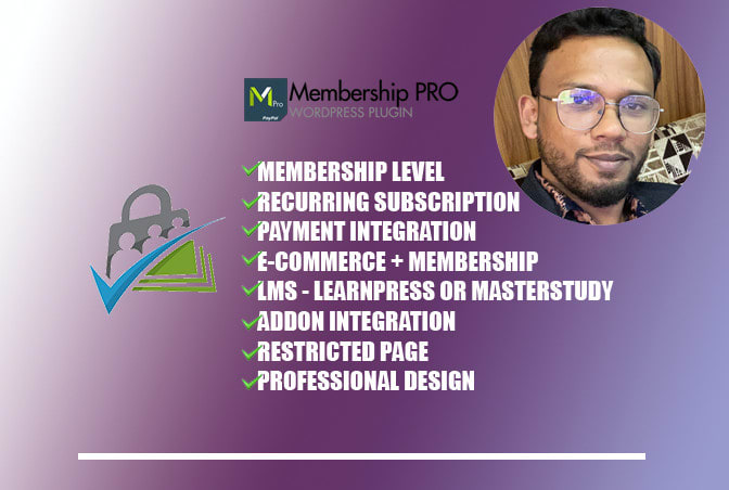 Gig Preview - Create a paid membership pro website