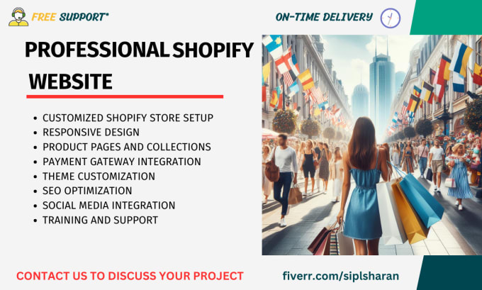 Gig Preview - Create a professional shopify website