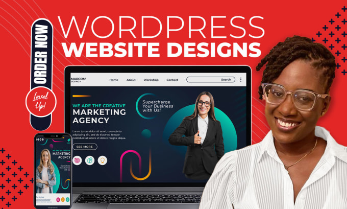 Gig Preview - Create a responsive wordpress website design for you