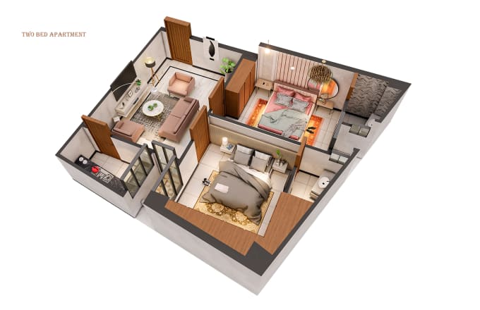 Gig Preview - Design architecture 3d floor plan in sketchup and rendering