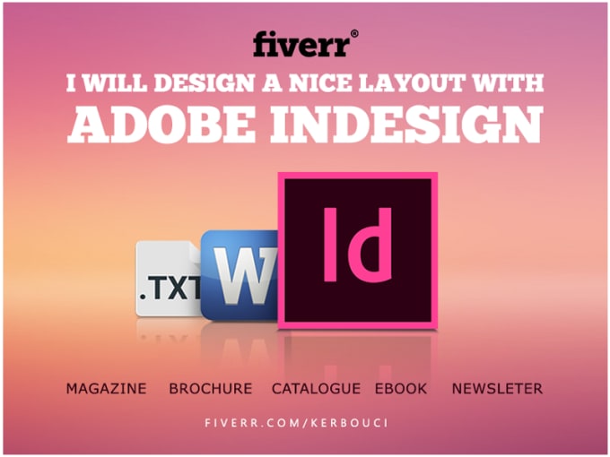 Bestseller - design a nice layout with adobe indesign