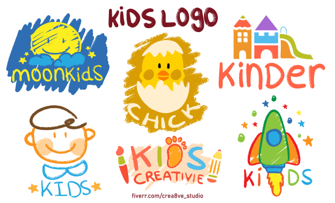 Bestseller - create a playful hand drawn children logo with crayon effect