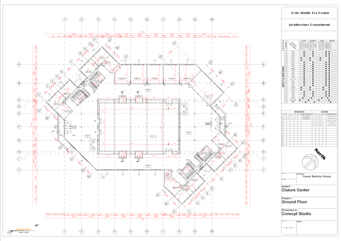 Gig Preview - Do an architectural drawing plan for a concrete building