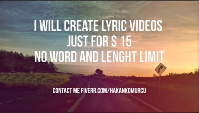 Gig Preview - Create a lyric video for your song