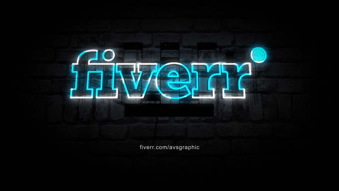 Gig Preview - Epic Animation Neon Sign with logo