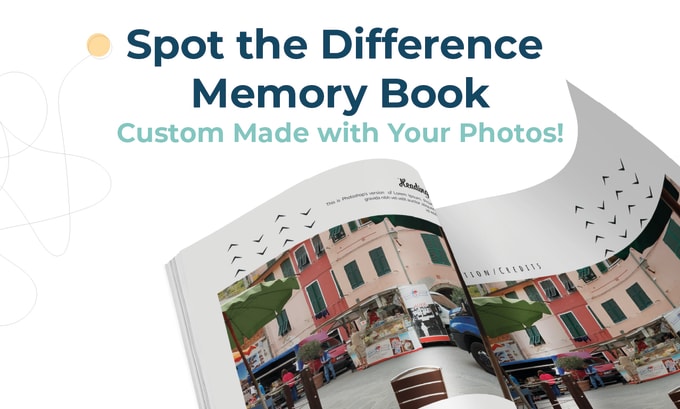 Gig Preview - Create a custom spot the difference booklet with your photos