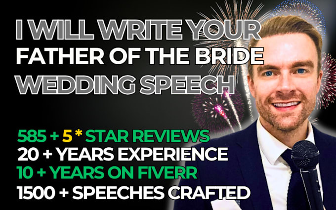 Gig Preview - Write your special father of the bride or groom wedding speech