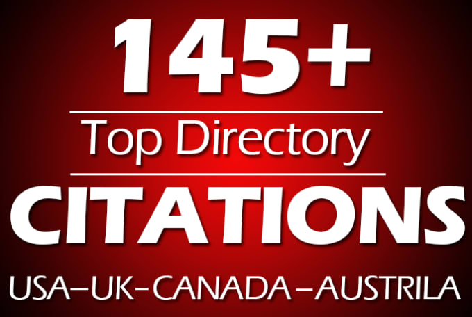 Gig Preview - Do 145 directory citations for usa, uk, canada local SEO