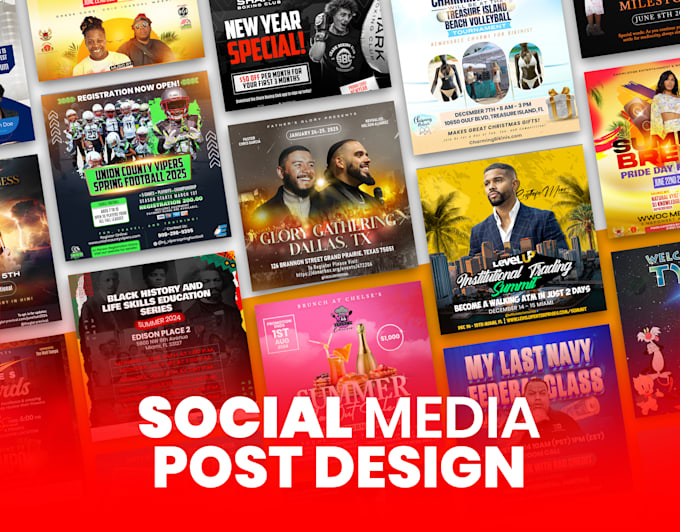 Gig Preview - Create unique flyers or social media designs fast