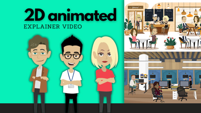 Gig Preview - Create a 2d animated explainer video