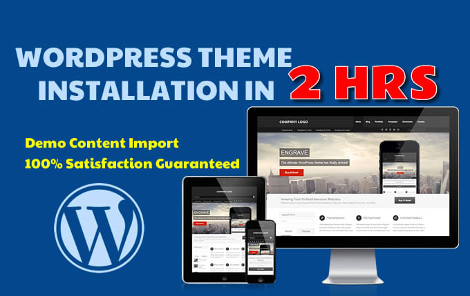 Gig Preview - Install wordpress theme and setup exactly like demo