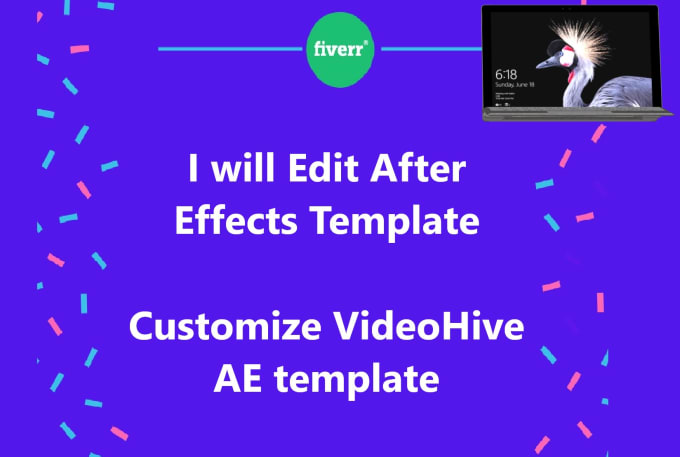 Gig Preview - Customize after effects and premiere pro template