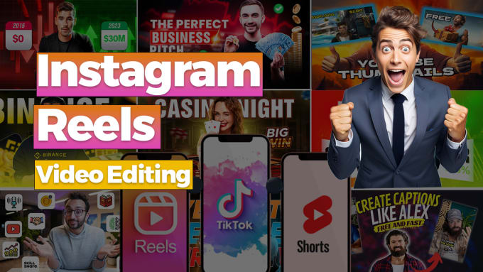 Gig Preview - Create engaging instagram reels video editing