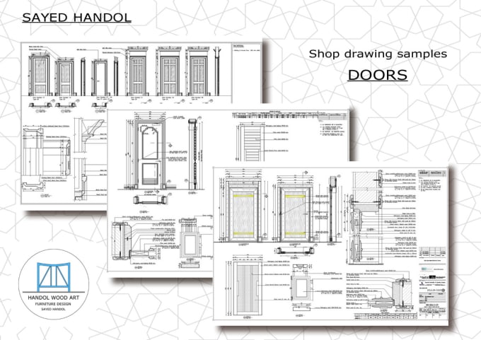 Gig Preview - Prepare custom wood millwork, joinery, cabinets cad drafting