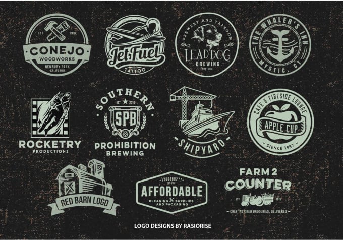 Gig Preview - Create emblem, badge and vintage logo