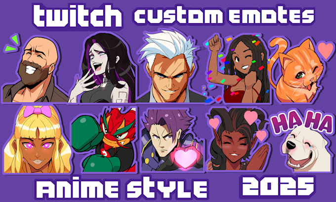 Gig Preview - Create custom twitch emotes