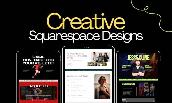 Gig Preview - Do squarespace website design, squarespace website