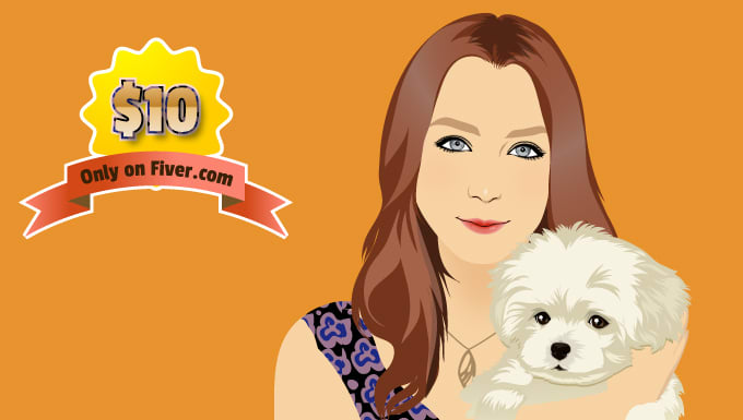 Gig Preview - Make cute avatar of you and your pets