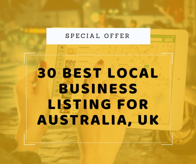 Gig Preview - Create 30 best local business listing for australia and UK