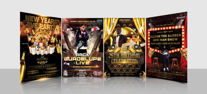 Gig Preview - Create new year eve, event flyer, birthday party flyer, animated motion flyer