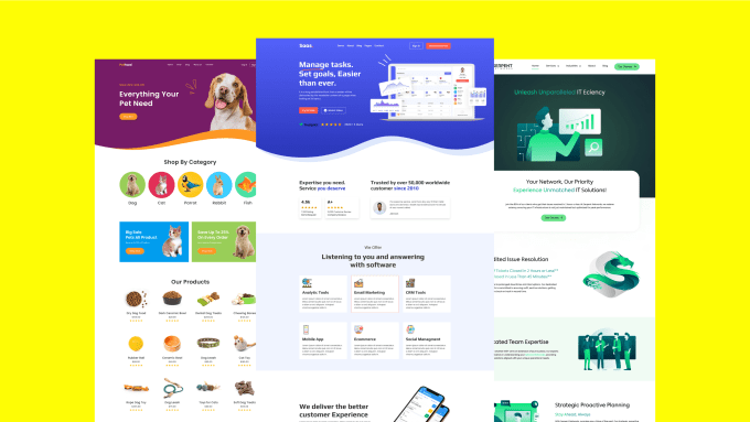 Gig Preview - Do website UI UX design, web ui, figma website design, figma landing page, PSD