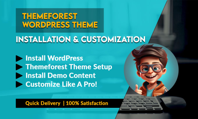 Gig Preview - Install and setup wordpress themeforest theme like a demo