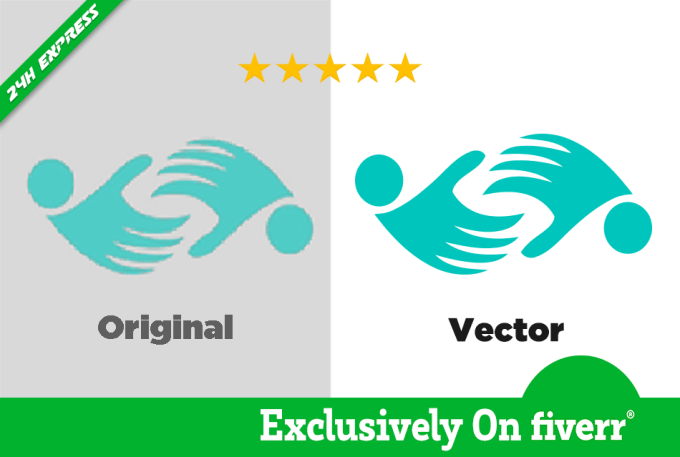 Gig Preview - Convert raster logo to vector properly