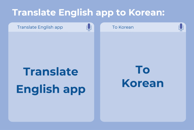 Gig Preview - Translate english app to korean