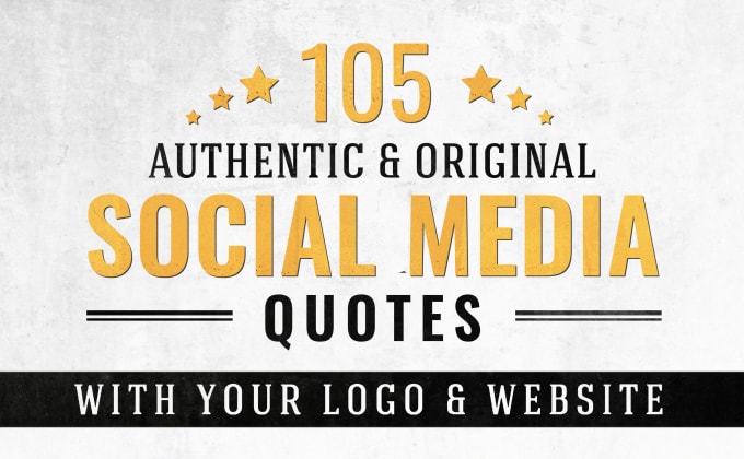 Gig Preview - Create 105 premium social media quotes with your logo