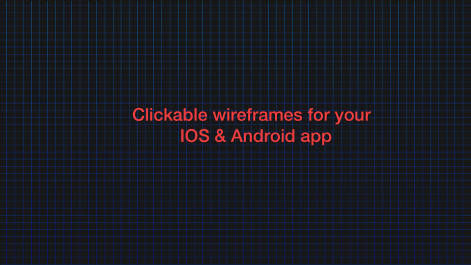 Gig Preview - Do clickable wireframes for your IOS and android