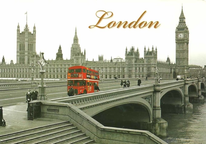 Send You A Postcard From London To Anywhere In The World By Cmimperium