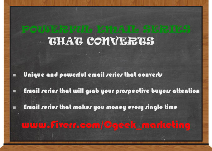 Gig Preview - Write powerful email series that converts