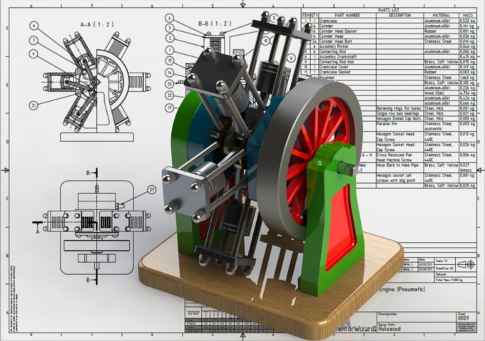 Gig Preview - Do 3d cad modeling and 2d drawings of your product or machine in solidworks