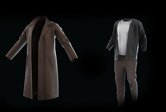 Gig Preview - Create custom 3d garments and outfits